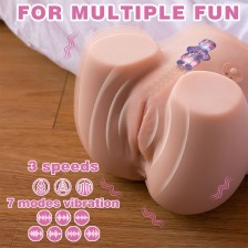 XISE - CONNIE BACK MASTURBADOR VAGINA E ÂNUS REALISTA MULTIPOSIÇÕES COM VIBRAÇÃO