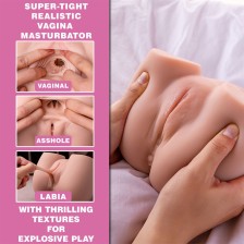 XISE - CONNIE BACK MASTURBATOR FÜR VAGINA UND ANUS, REALISTISCHE MEHRFACHPOSITIONEN MIT VIBRATION