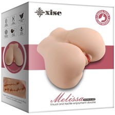 XISE - MELISSA MASTURBATEUR RÉALISTE MULTI-POSITIONS POUR VAGIN ET ANUS