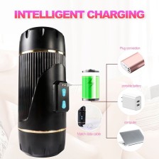 SHEQU - KAY MASTURBADOR DUPLO COM BOCA DUPLA E VIBRAÇÃO DE VAGINA