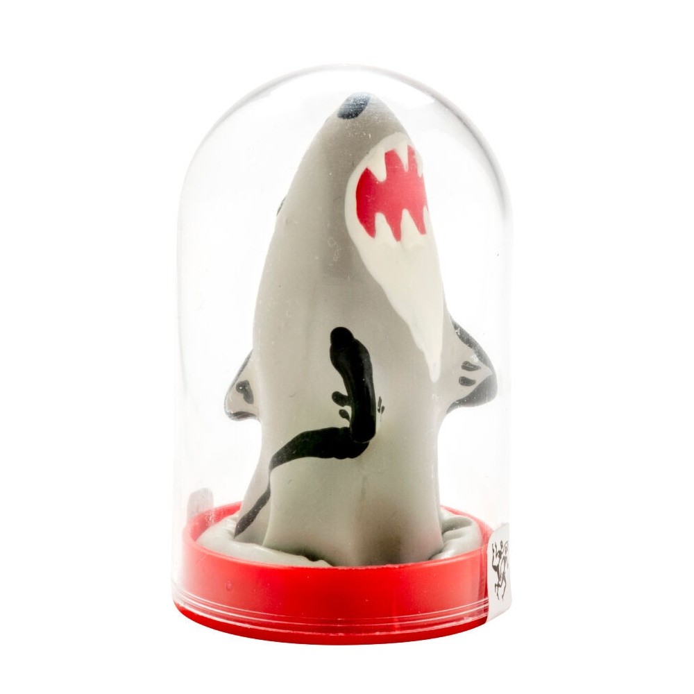 CONDOMERIE - PRÉSERVATIFS FANTAISIE PEINTS À LA MAIN MODÈLE REQUIN 1