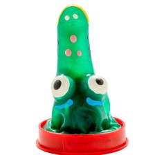 CONDOMERIE - PRESERVATIVOS NOVIDADES PINTADOS À MÃO MODELO CROCODILO 1