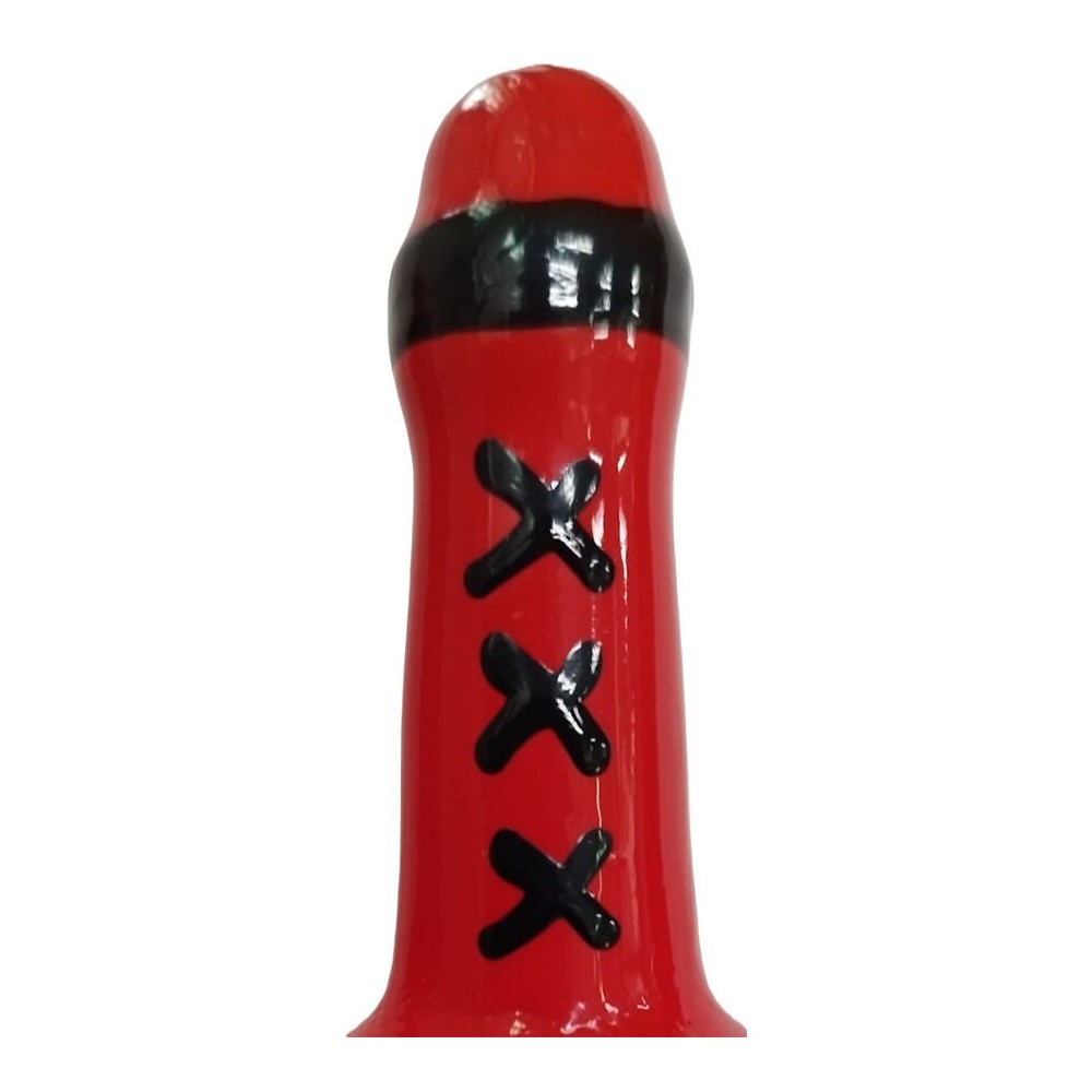 CONDOMERIE - PRÉSERVATIFS FANTAISIE PEINTS À LA MAIN AMSTERDAM ROUGE