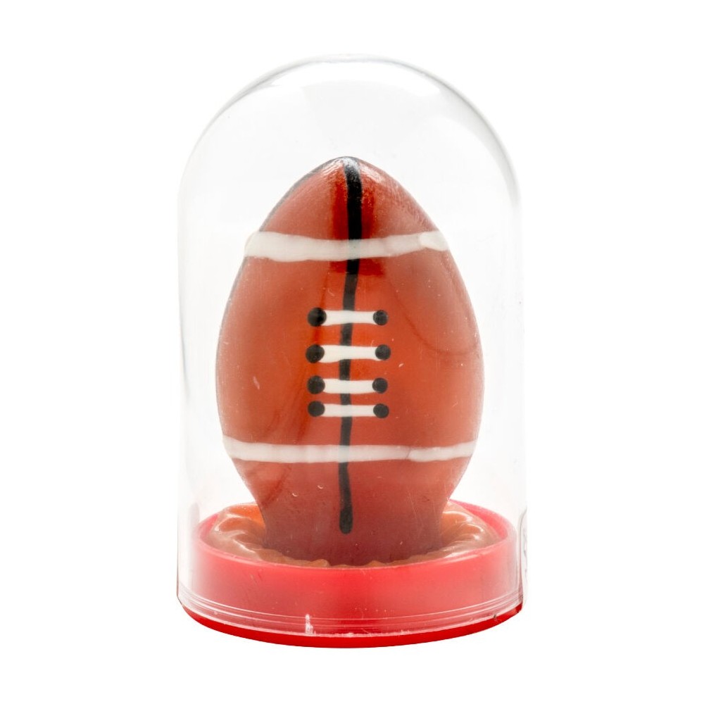 CONDOMERIE - PRESERVATIVI NOVITÀ DIPINTI A MANO PALLONE DA RUGBY