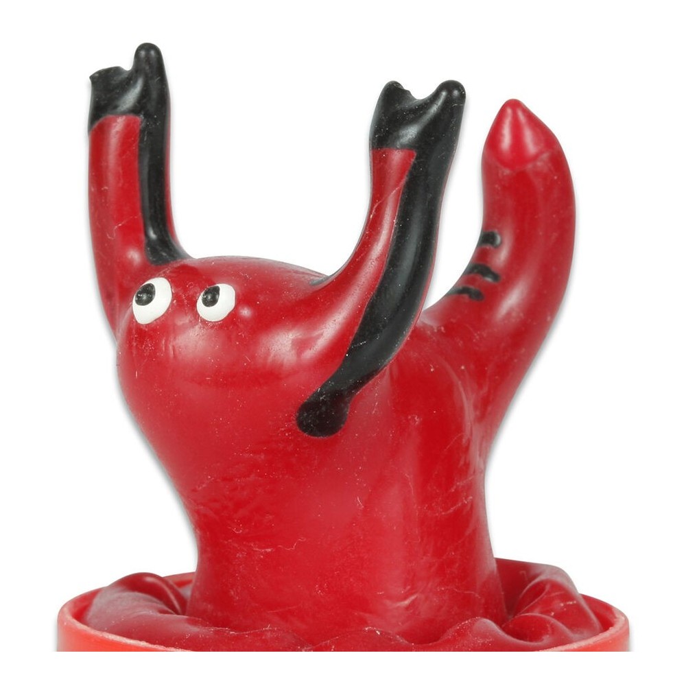 CONDOMERIE - PRÉSERVATIFS FANTAISIE PEINTS À LA MAIN ROUGE SCORPION