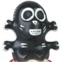CONDOMERIE - HANDPAINTED NOVELTY CONDOMS SKULL BLACK MODEL 1