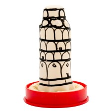 CONDOMERIE - PRÉSERVATIFS FANTAISIE PEINTS À LA MAIN TOUR DE PISE