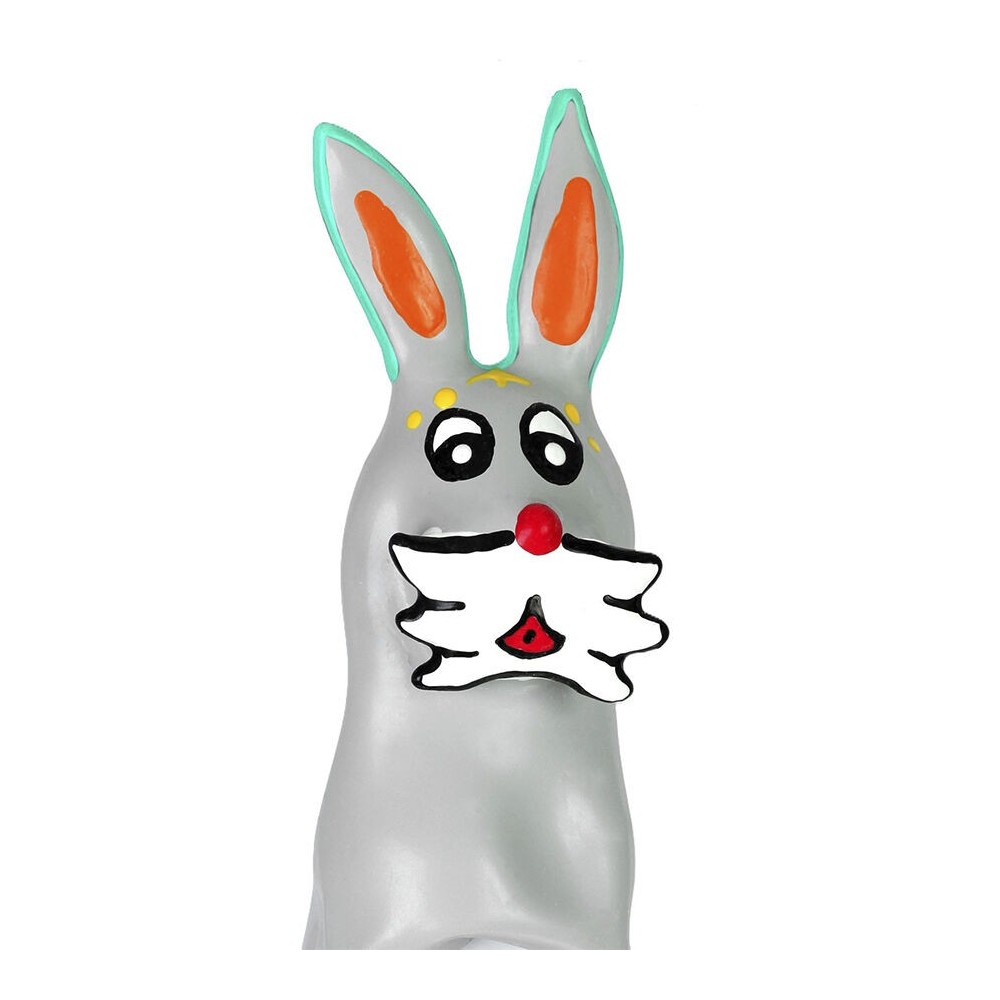 CONDOMERIE - PRÉSERVATIFS FANTAISIE PEINTS À LA MAIN EN FORME DE LAPIN XL
