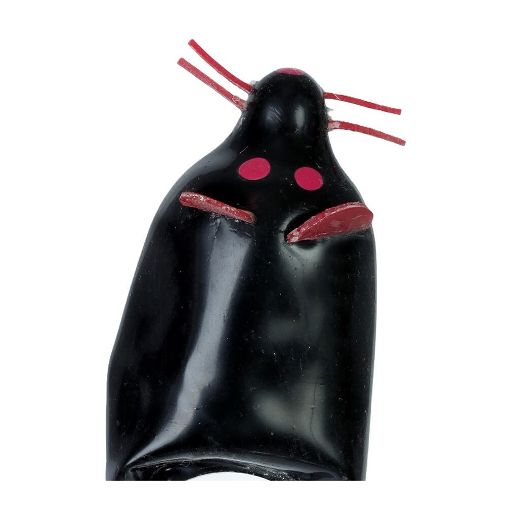 CONDOMERIE - PRESERVATIVI NOVITÀ DIPINTI A MANO BLACK MOUSE XL