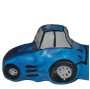 CONDOMERIE - HANDPAINTED NOVELTY CONDOMS TRACTOR BLUE XL
