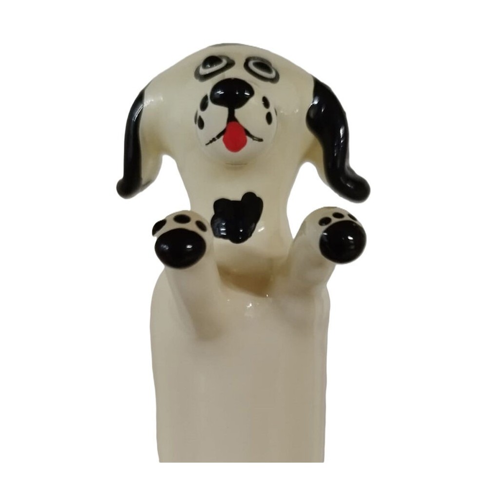 CONDOMERIE - PRÉSERVATIFS FANTAISIE PEINTS À LA MAIN HAPPY WHITE DOG XL