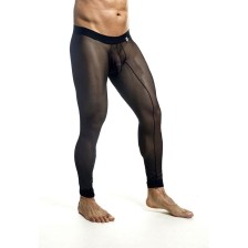 MOB - MEIA-CALÇA PRETA TRANSPARENTE TAMANHO M