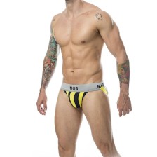 MOB - JOCK CLASSIQUE À RAYURES JAUNE TAILLE XL