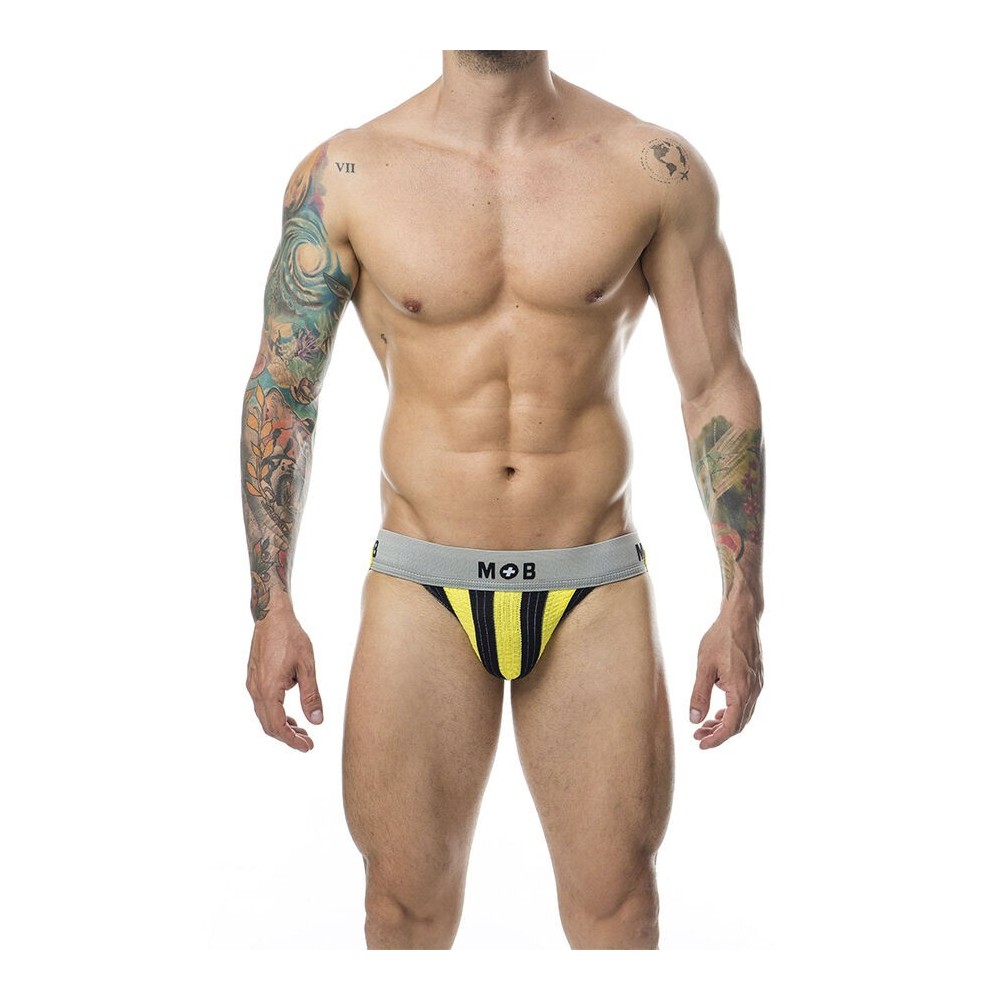 MOB - JOCK CLASSIQUE À RAYURES JAUNE TAILLE XXL
