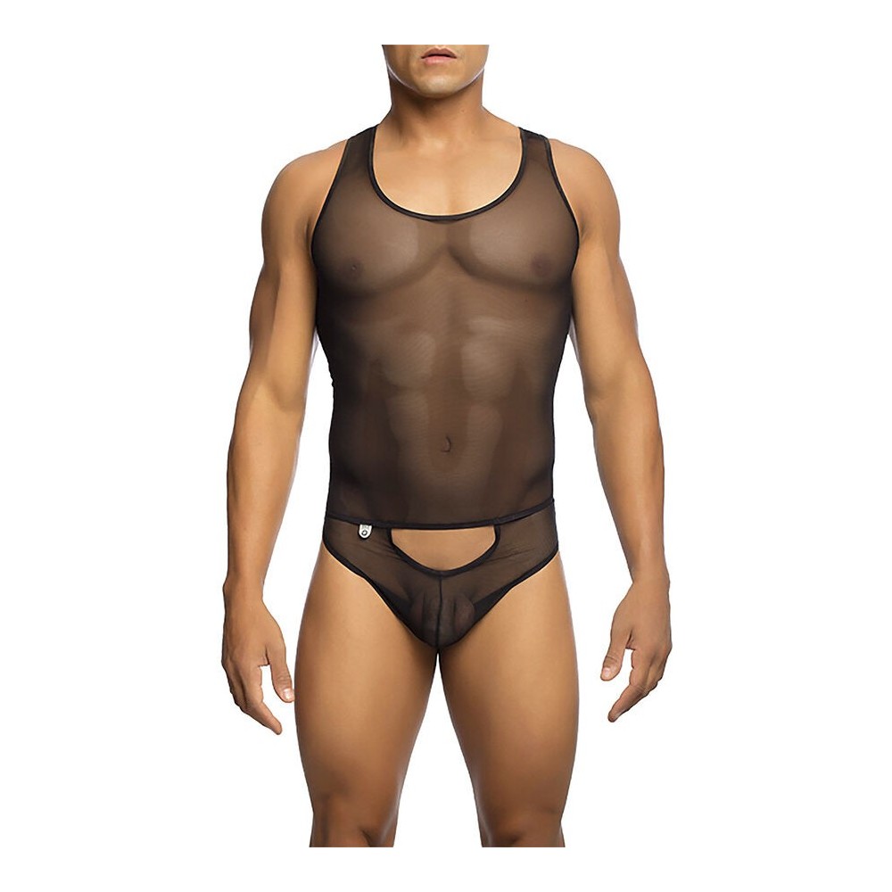 MOB - BODYSHEER PRETO TRANSPARENTE TAMANHO P/M