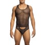 MOB - BODYSHEER PRETO TRANSPARENTE TAMANHO P/M