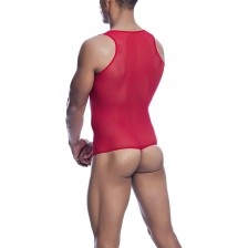 MOB - BODYSHEER ROSSO TRASPARENTE TAGLIA L/XL