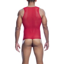 MOB - BODYSHEER ROSSO TRASPARENTE TAGLIA L/XL