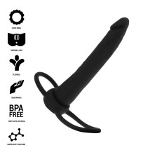 MYTHOLOGY - COBI ONYX ANAL DILDO WITH COCK AND TESTICLE RING SILICONE 13 CM