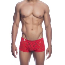 MOB - BOXER EN DENTELLE ROUGE TAILLE L/XL