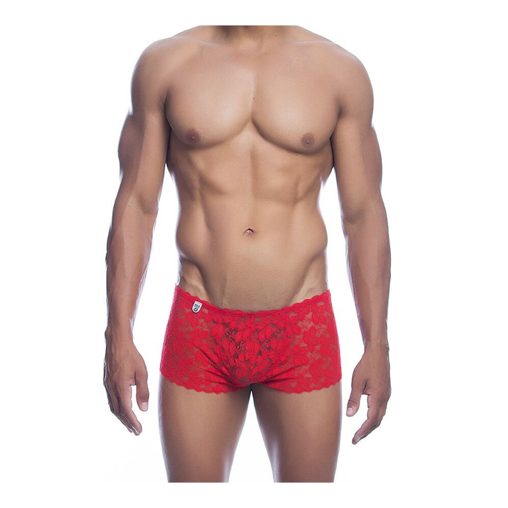 MOB - BOXER EN DENTELLE ROUGE TAILLE S/M