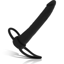 MYTHOLOGY - COBI ONYX ANAL DILDO WITH COCK AND TESTICLE RING SILICONE 13 CM