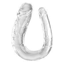 KING COCK - DOUBLE TROUBLE DILDO DUPLO 44 CM TRANSPARENTE