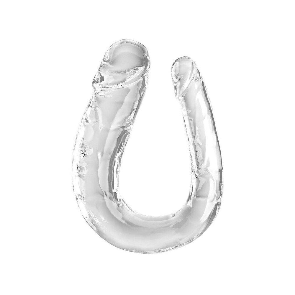 KING COCK - DOUBLE TROUBLE DILDO DUPLO 44 CM TRANSPARENTE