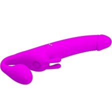 PRETTY LOVE - ZANINI STRAPLESS STRAP-ON 10 VIBRATIONS PURPLE