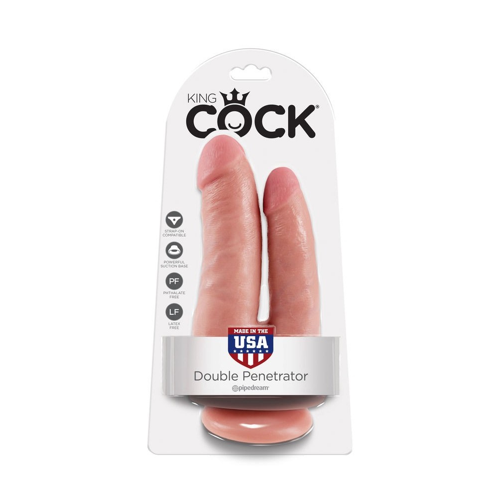 KING COCK - DOUBLE PENETRATOR FLEISCH