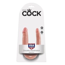 KING COCK - DOPPELPENETRATIONSDILDO 12.7 CM NATÜRLICH