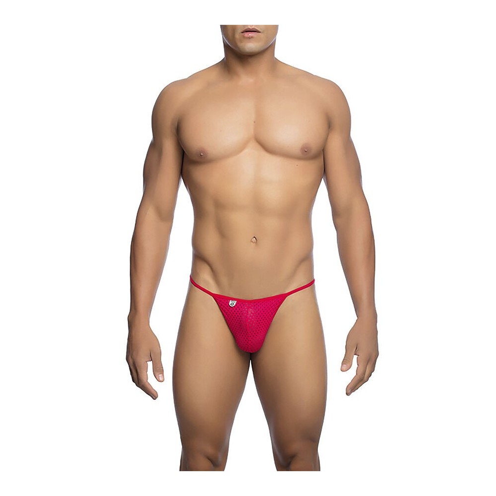 MOB - RED MICROFIBER V-STRING SIZE S/M