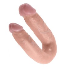 KING COCK - DOPPELPENETRATIONSDILDO 13.9 CM NATÜRLICH