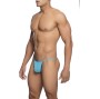 MOB - TANGA TRANSPARENTE EM FORMATO T AQUA TAMANHO L/XL