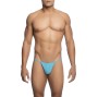 MOB - TRANSPARENT T-SHAPED THONG AQUA SIZE S/M