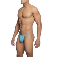 MOB - TRANSPARENTER T-FÖRMIGER TANGA AQUA GRÖSSE S/M