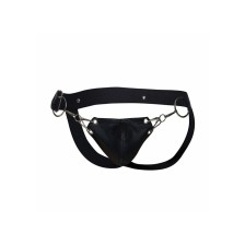 MOB - DNGEON JOCKSTRAP NERO A PRESSIONE TAGLIA UNICA