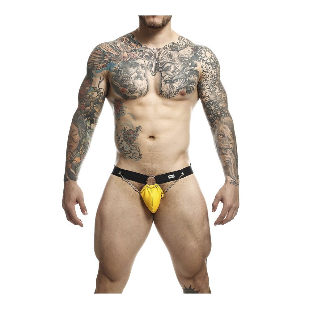 MOB - JOCKSTRAP JAUNE DNGEON AVEC CHAÎNES TAILLE UNIQUE