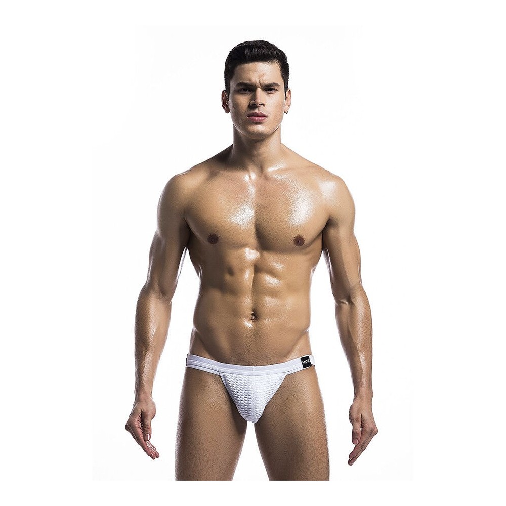 MOB - MAILLOT DE BAIN FÉTICHE BLANC JOCKSTRAP TAILLE S