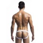 MOB - WEISSER FETISCH-JOCKSTRAP-BADEANZUG GRÖSSE XL
