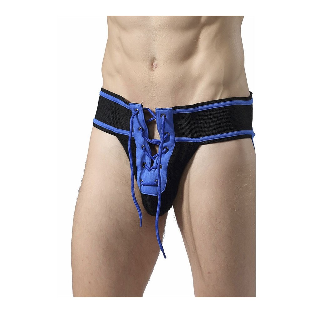 MOB - FETISH JOCKSTRAP FOOTBALL BLU TAGLIA XL