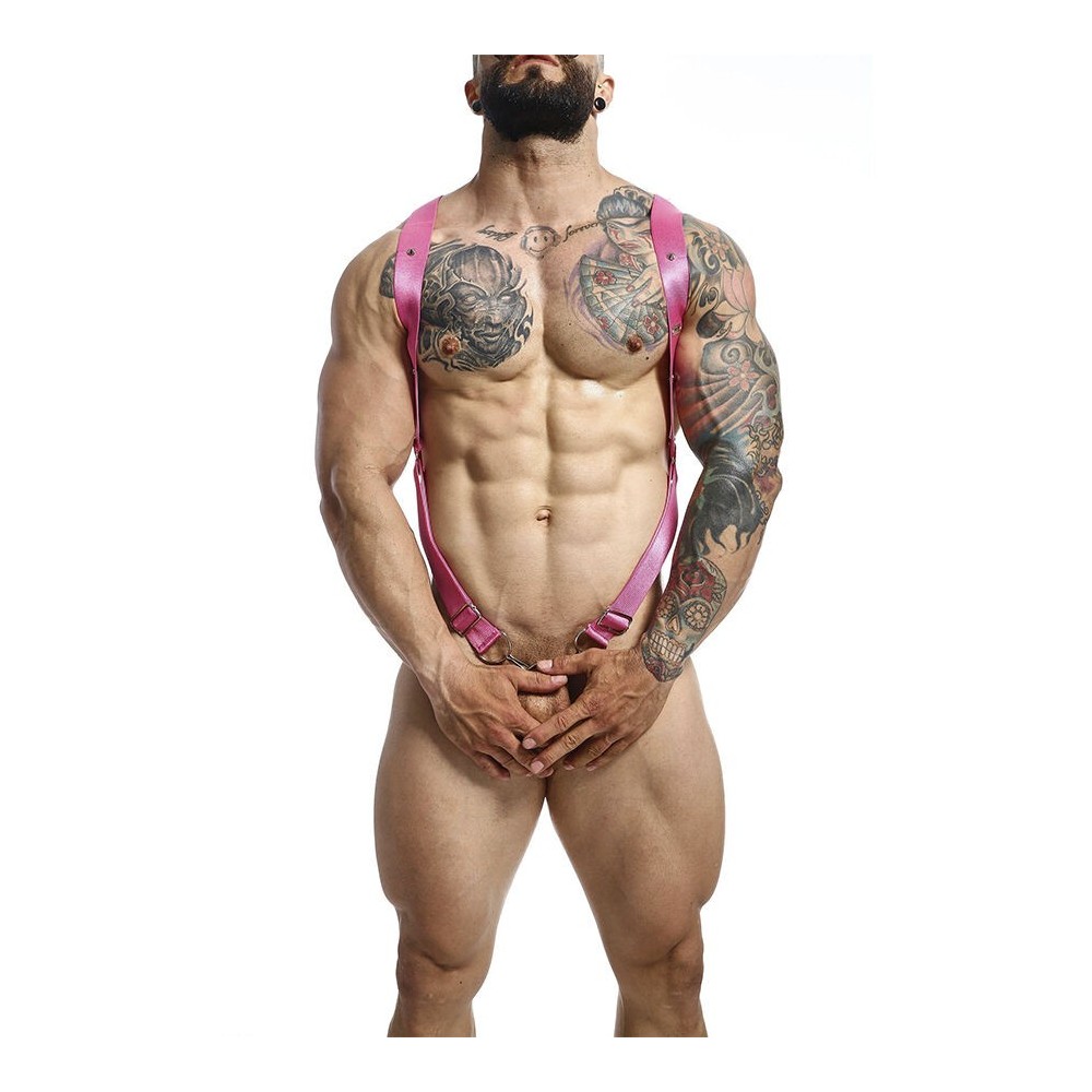 MOB - DNGEON CROSS BACK HARNESS ROSA TAMANHO ÚNICO