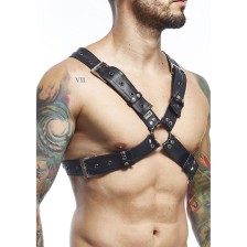 MOB - DNGEON SCHWARZER HARNESS-GÜRTEL, EINHEITSGRÖSSE X