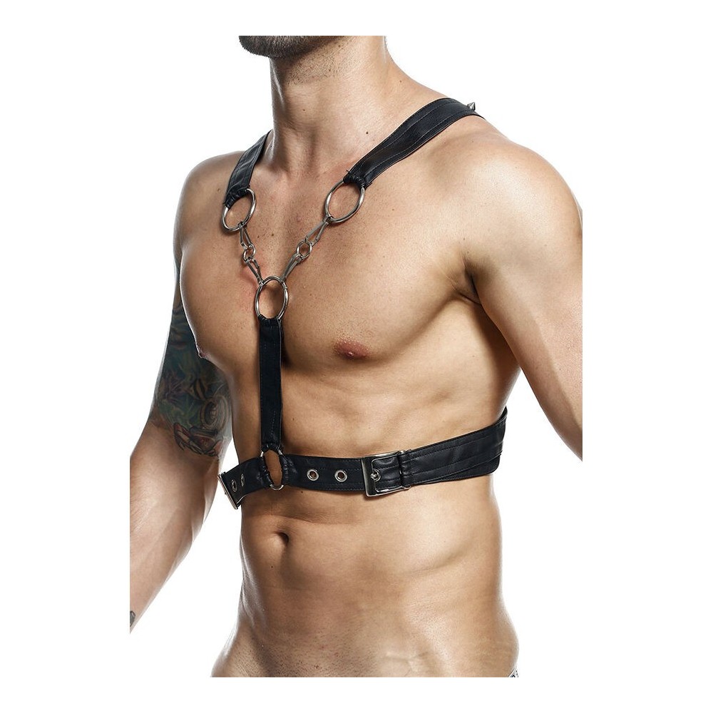 MOB - DNGEON CROSSED BLACK CHAIN HARNESS TAMANHO ÚNICO