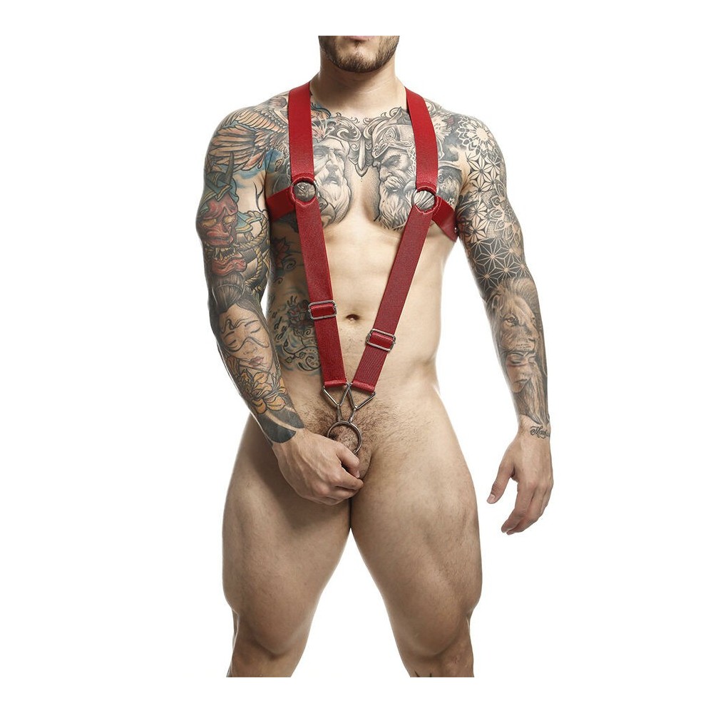 MOB - DNGEON CROSS BACK HARNESS VERMELHO TAMANHO ÚNICO
