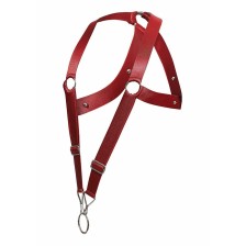MOB - DNGEON CROSS BACK HARNESS RED ONE SIZE