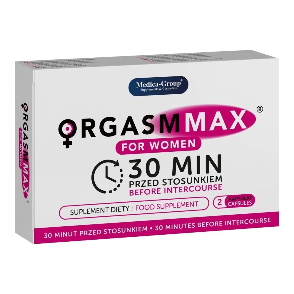 MEDICA GROUP - ORGASM MAX PARA MULHERES 2 CÁPSULAS