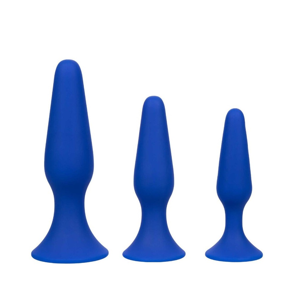 CALEXOTICS - ADMIRAL KIT 3 ANAL PLUG BLUE