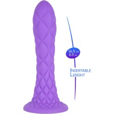 SILEXD - DILDO DA SOGNO FANTASY SILICONE LIQUIDO TERMOREATTIVO VIOLA 18,5 CM
