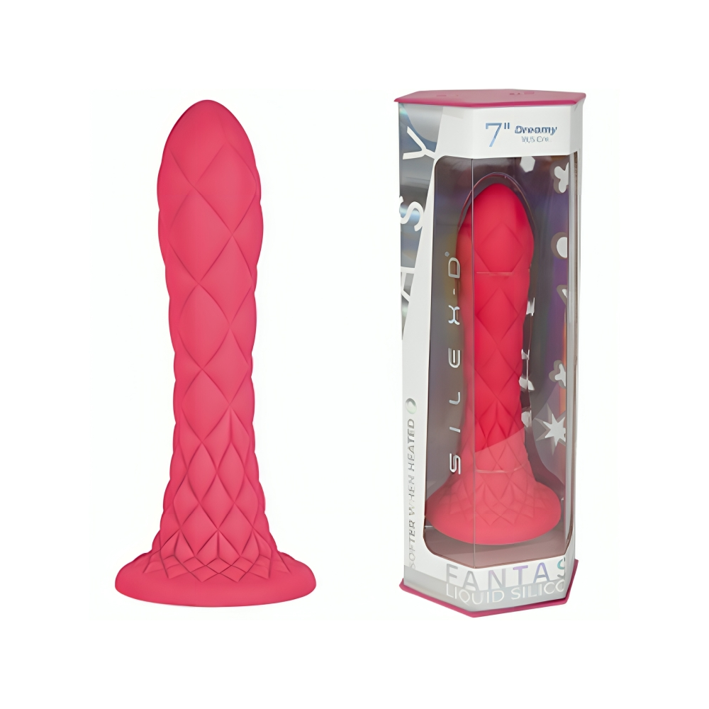 SILEXD - DREAMY DILDO FANTASY FLÜSSIGSILIKON THERMOREAKTIV FUCHSIA 18,5 CM